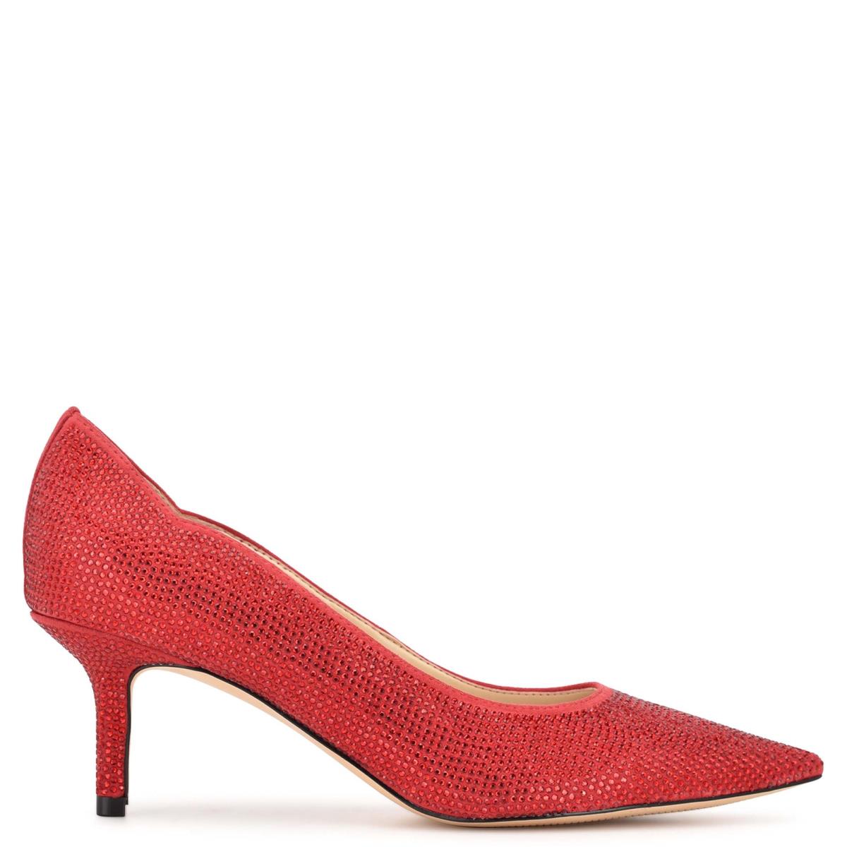 Nine West Abaline Rhinestone Pointy Toe Rojas | 8641NVXAI