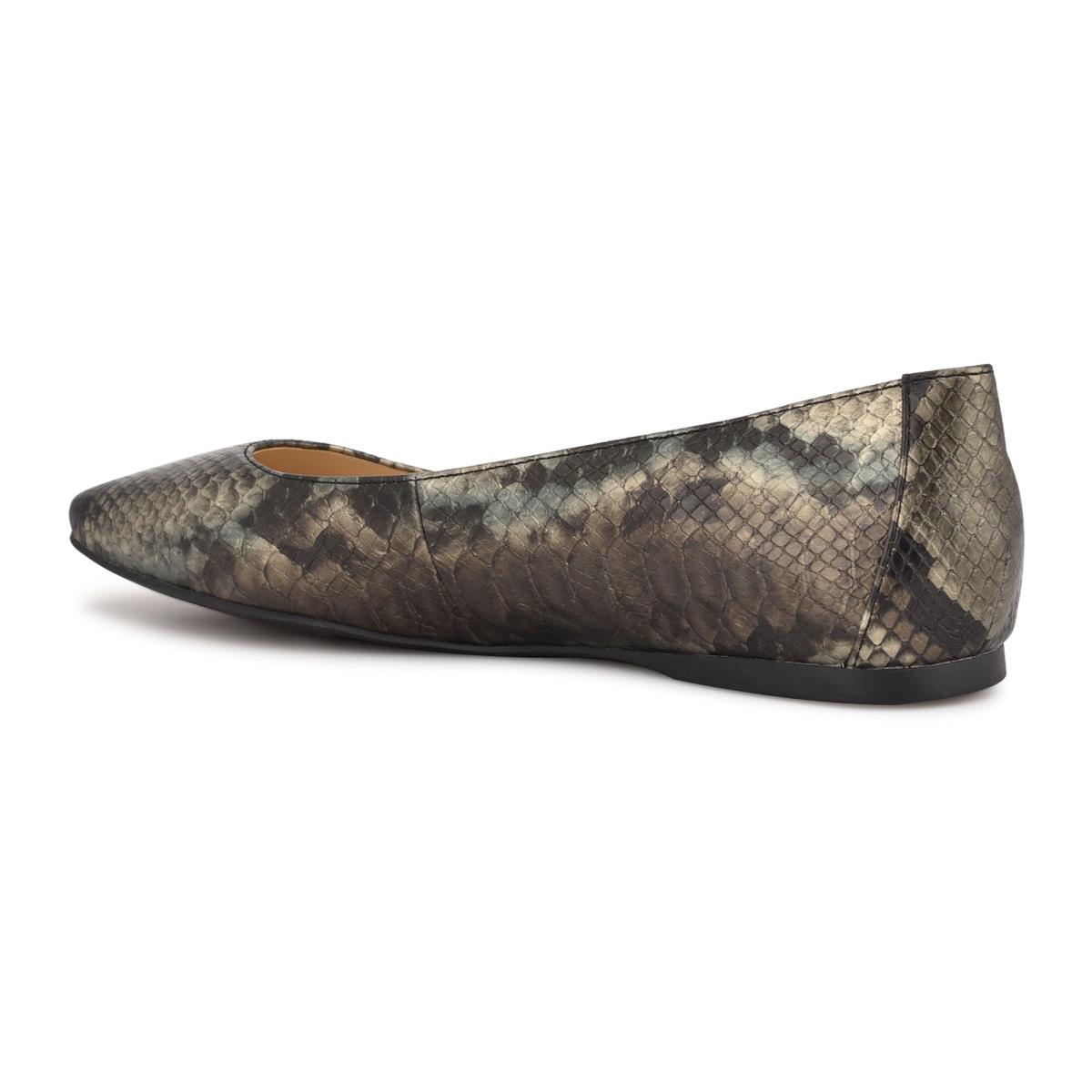 Nine West Alena Square-Toe Gris Serpent | 4802TBLUQ