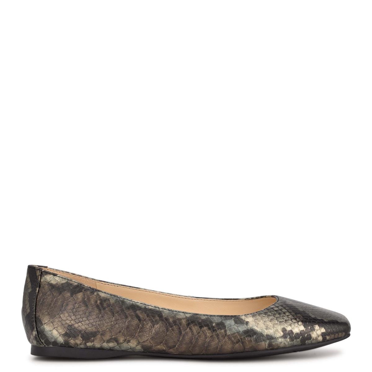 Nine West Alena Square-Toe Gris Serpent | 4802TBLUQ