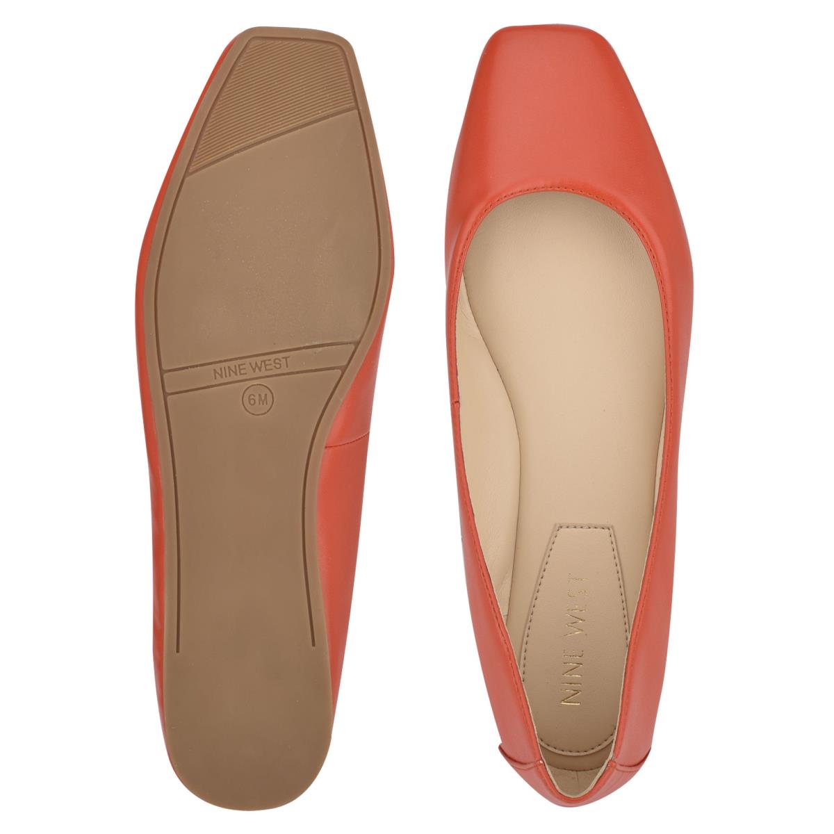 Nine West Alena Square-Toe Naranjas | 0963FEUOD