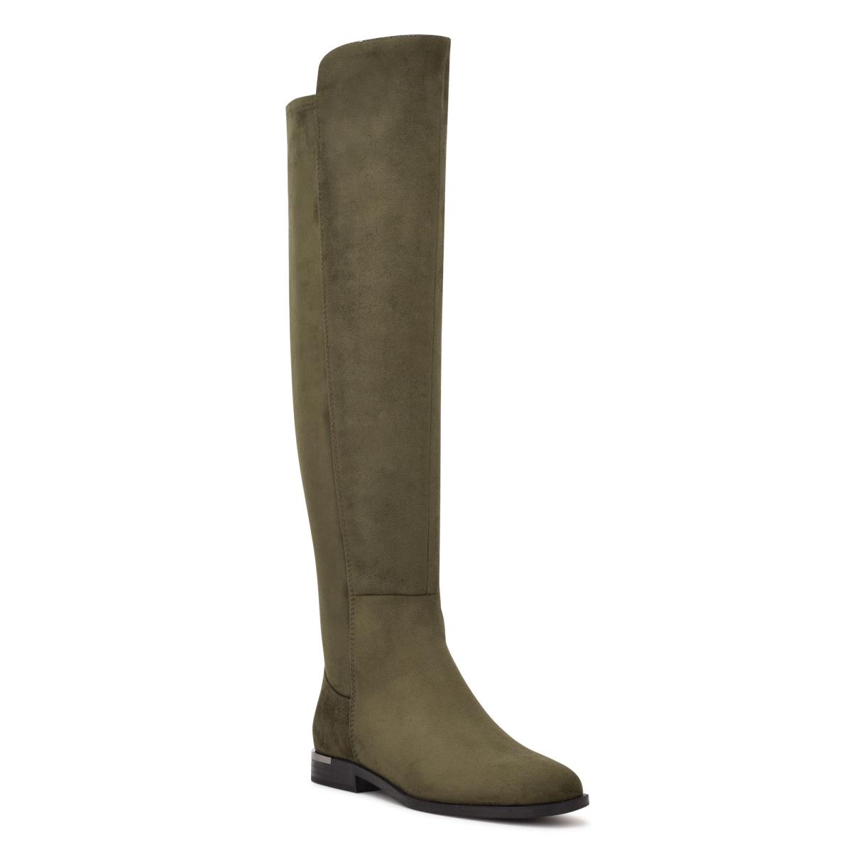 Nine West Allair Over the Knee Verde Oliva | 2513ROYEL