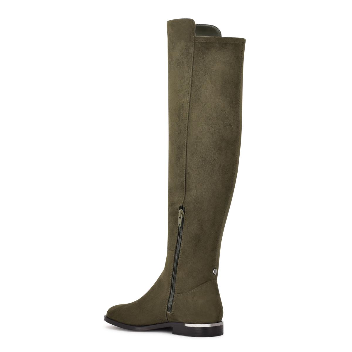 Nine West Allair Over the Knee Verde Oliva | 2513ROYEL