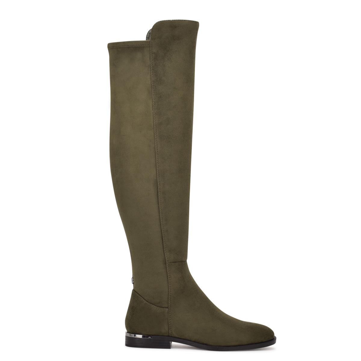 Nine West Allair Over the Knee Verde Oliva | 2513ROYEL