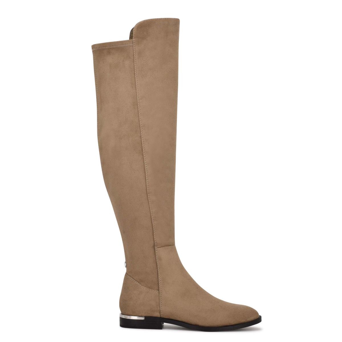 Nine West Allair Wide Calf Over the Knee Marrones | 5231WEUYK