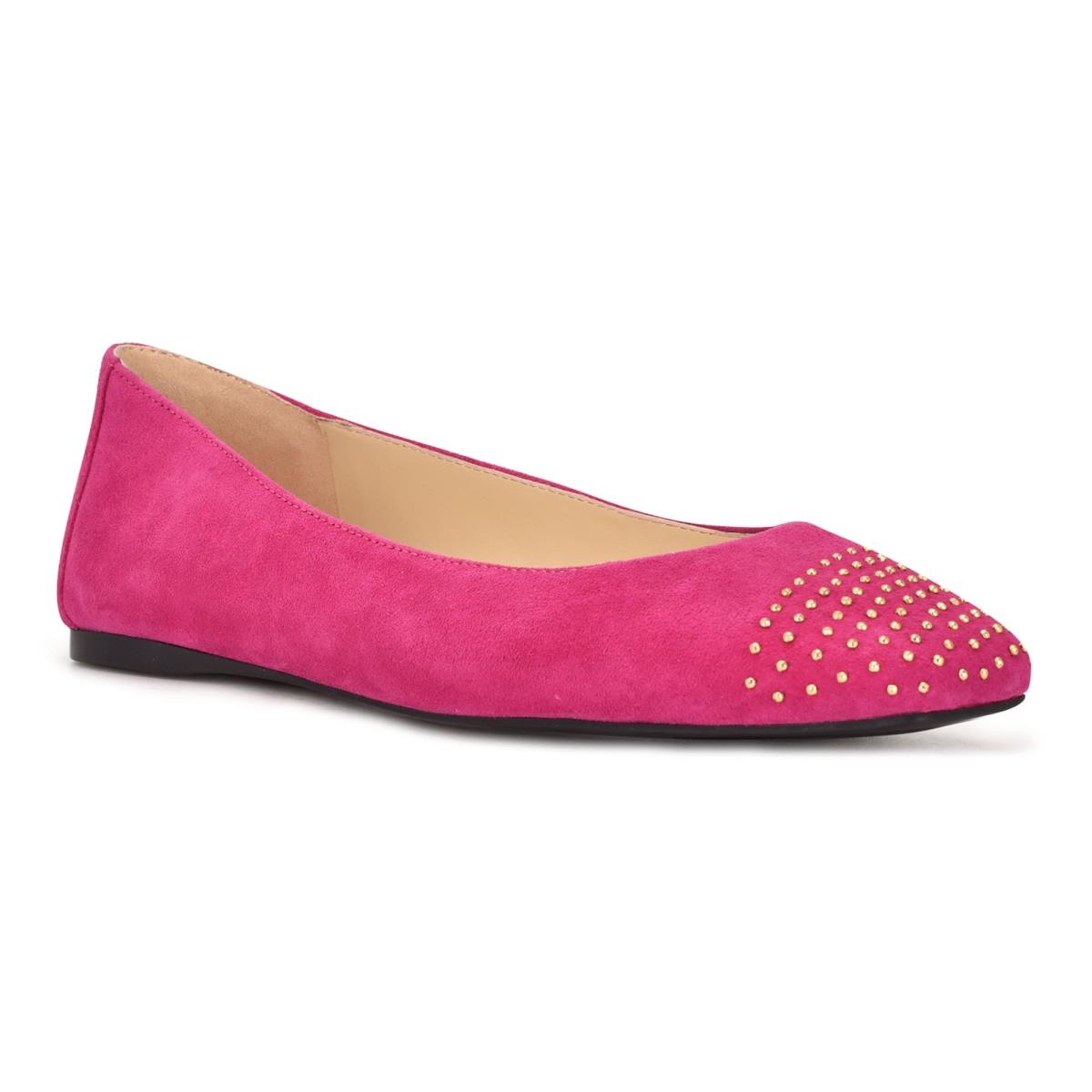 Nine West Aloha Studded Square-Toe Rosas | 7015FDHSQ