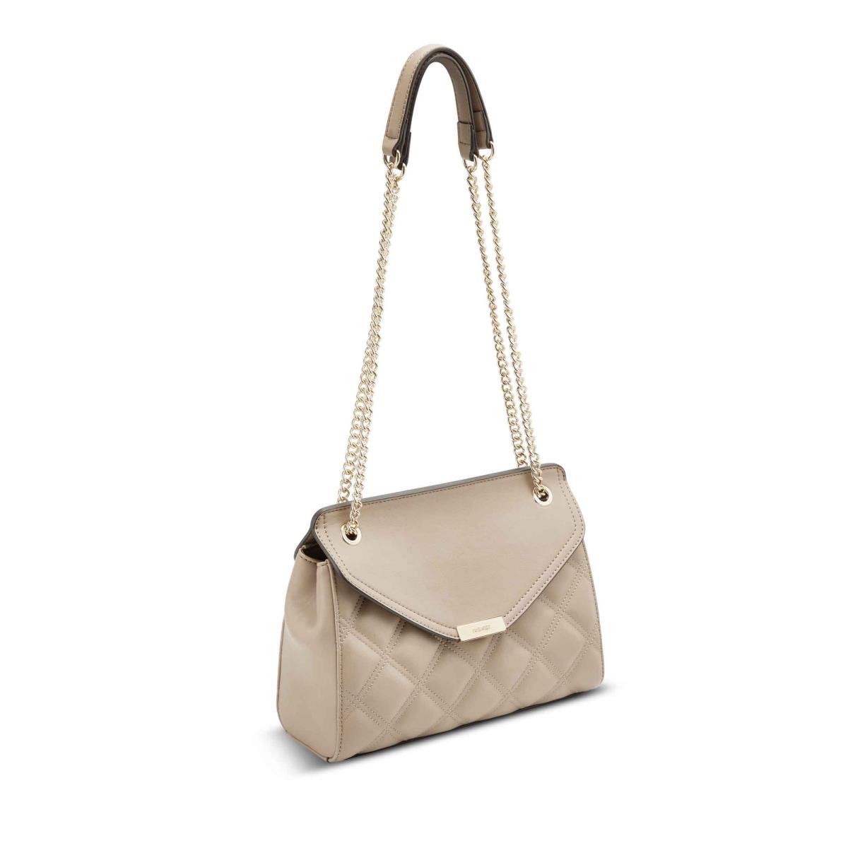 Nine West Ava Convertible Xbody Flap Beige | 7698GZRLX