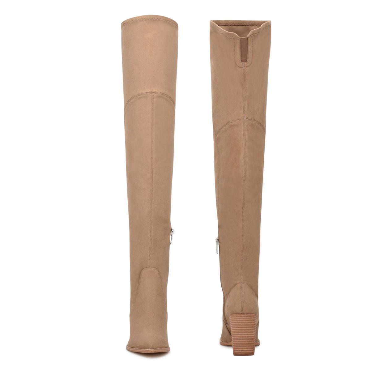 Nine West Barret Over The Knee Beige Claro | 1290KAYPF