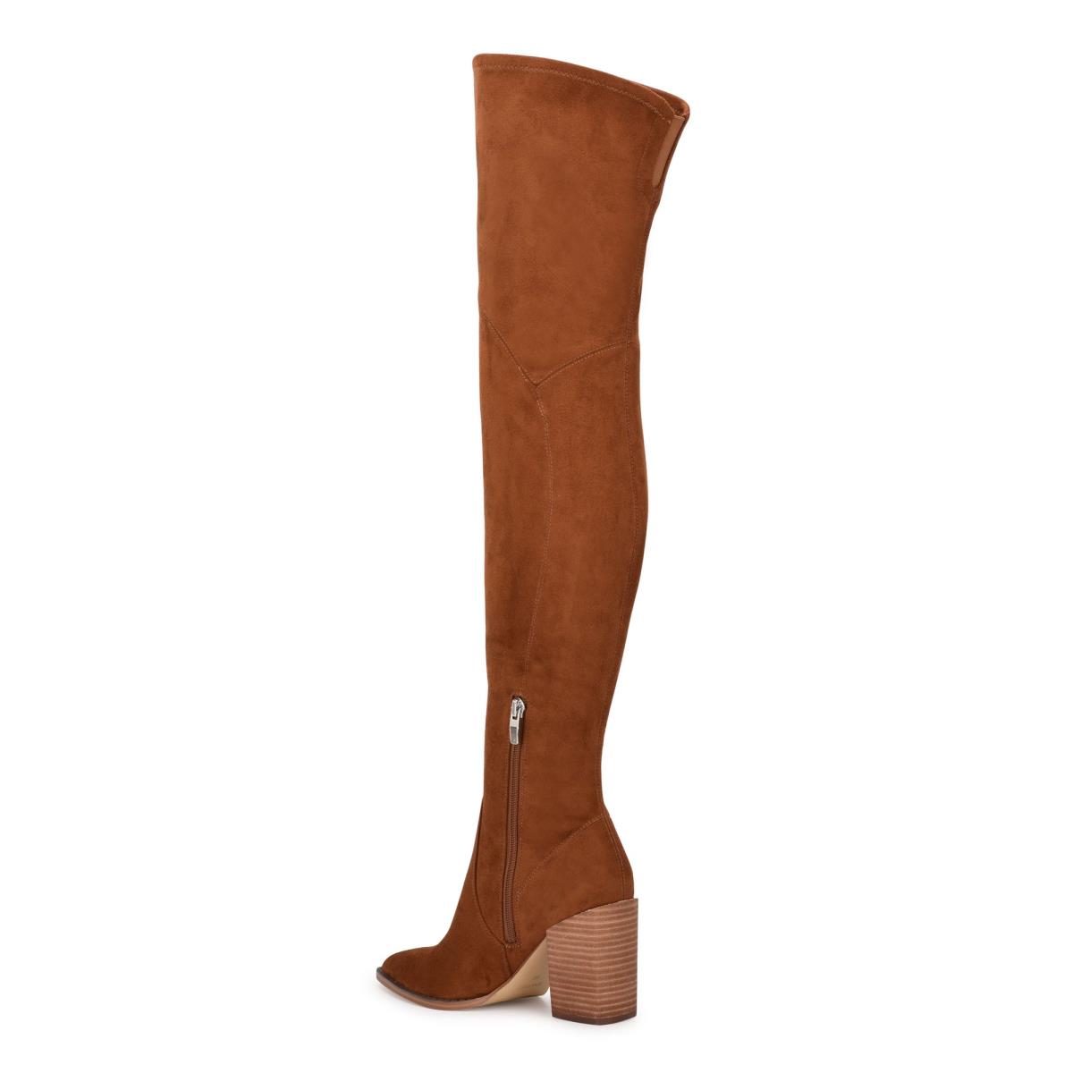 Nine West Barret Over The Knee Marrones | 5930TUQIB