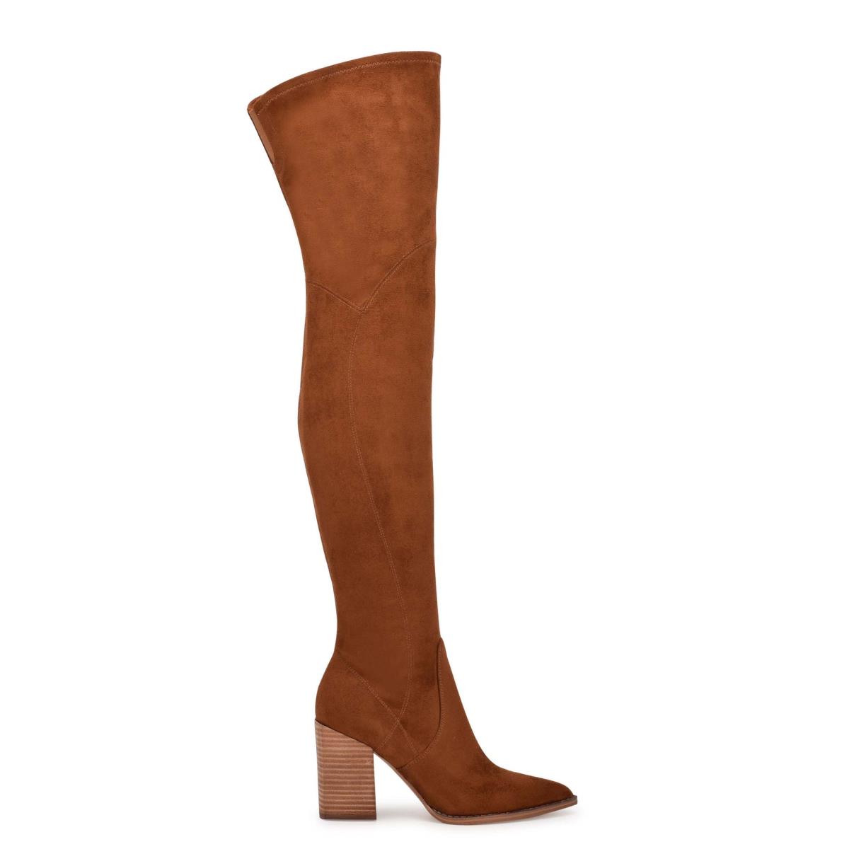 Nine West Barret Over The Knee Marrones | 5930TUQIB