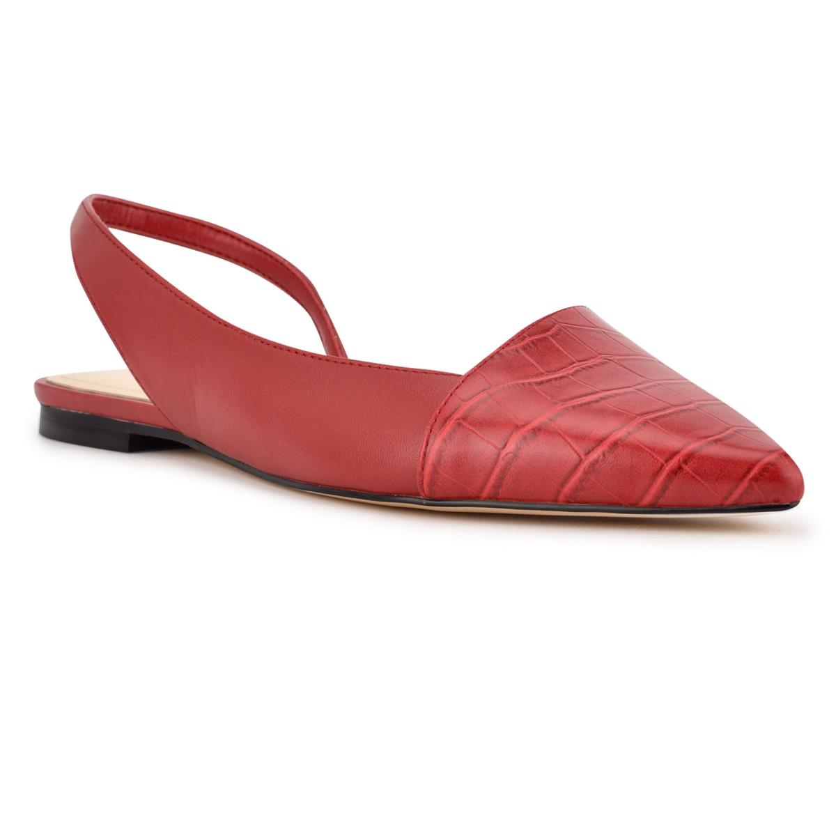 Nine West Beads Slingback Pointy Toe Rojas Rojas | 1860IAWEB