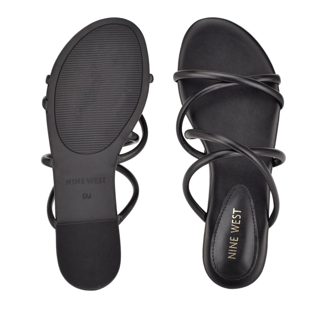 Nine West Beva Flat Negras | 9345LYFMO