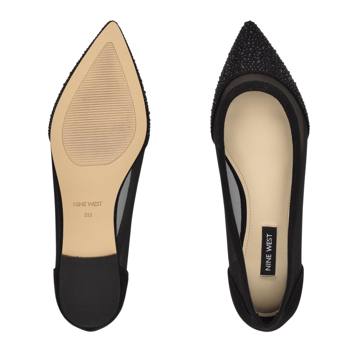 Nine West Bogus Pointy Toe Negras Negras | 5940RGEXD