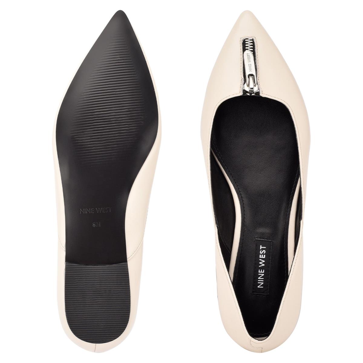 Nine West Brina Pointy Toe Creme | 9184ENMAB