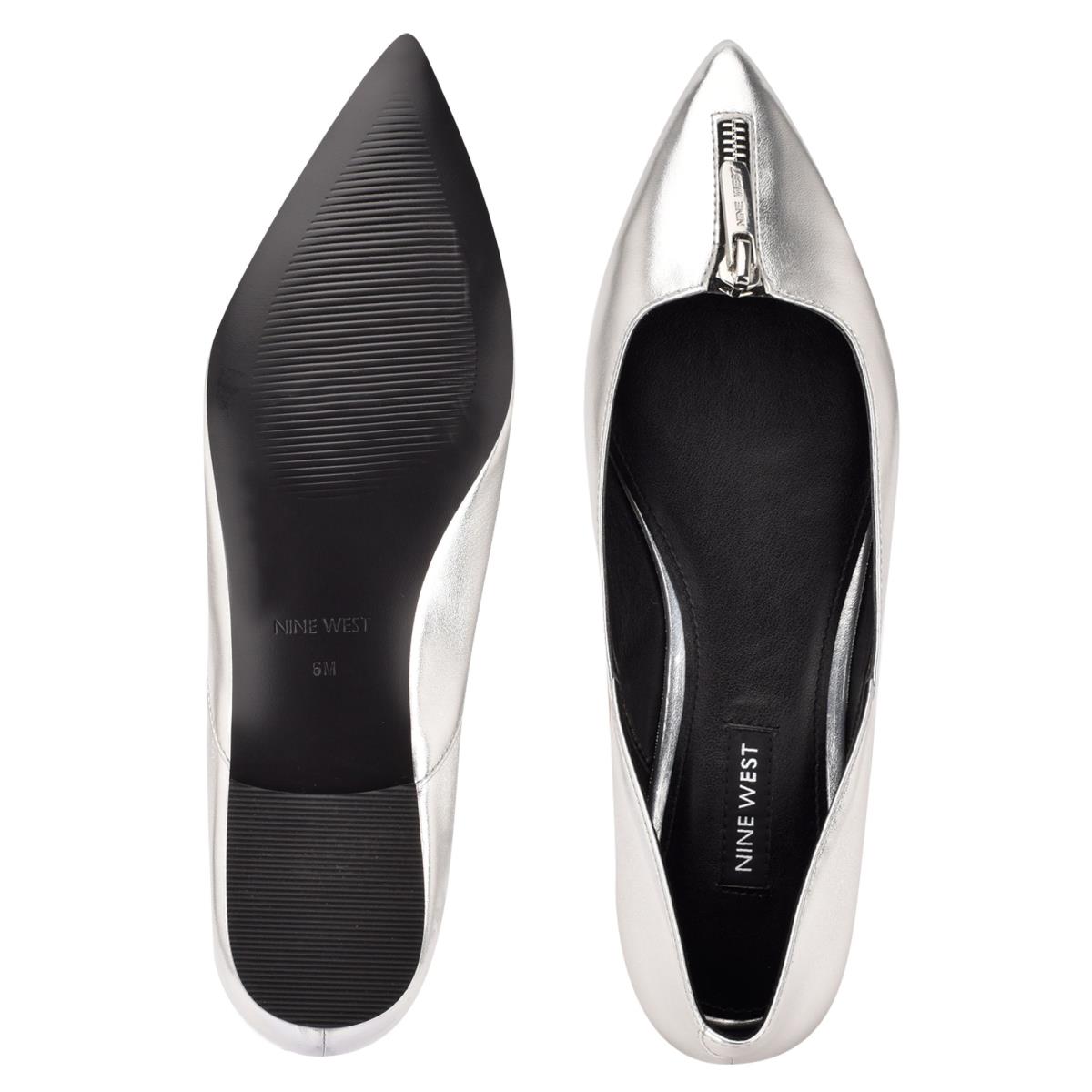 Nine West Brina Pointy Toe Plateadas | 5921BZLWI