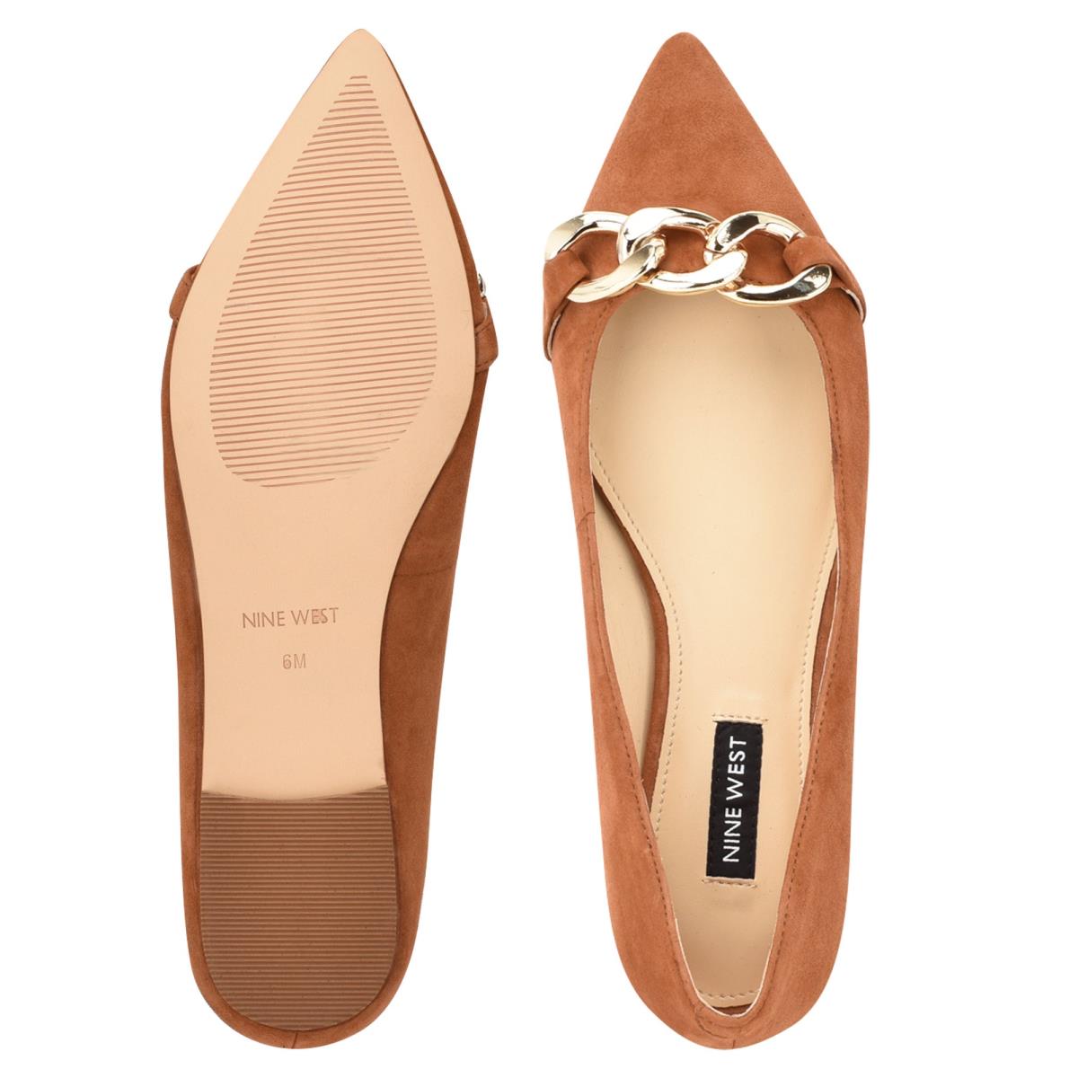 Nine West Brinks Pointy Toe Beige | 3712KCQWX