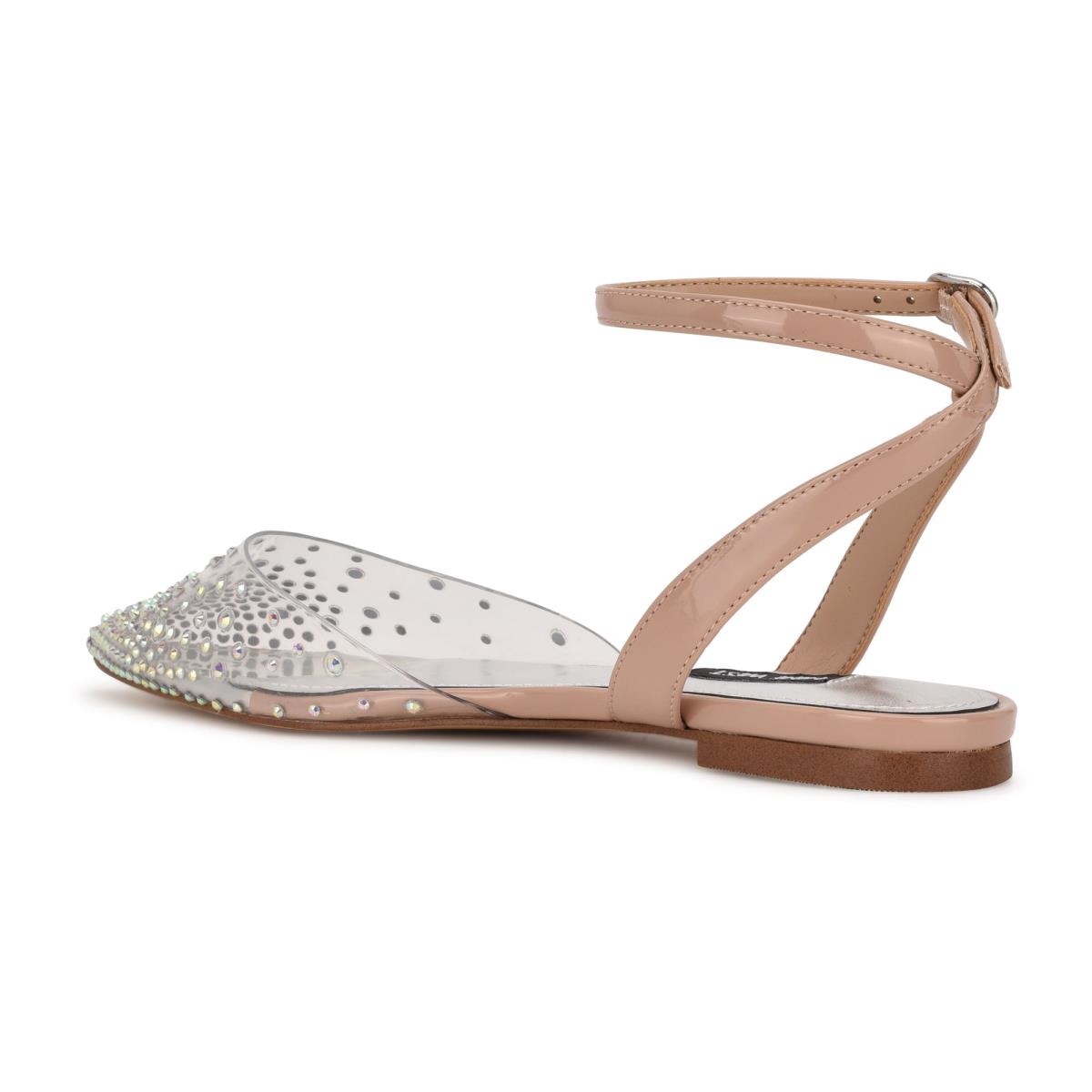 Nine West Briya Pointy Toe Beige | 7951WESUP