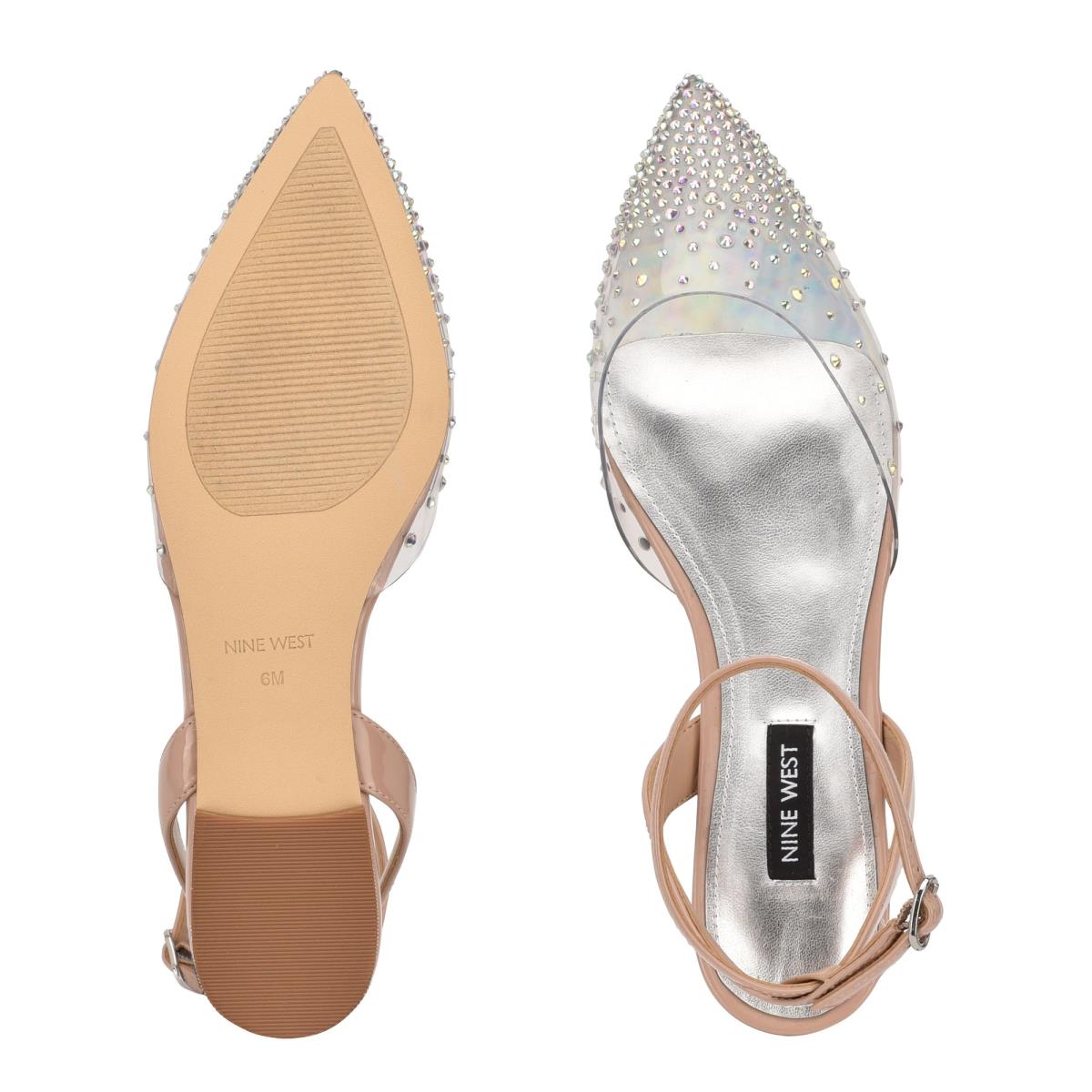 Nine West Briya Pointy Toe Beige | 7951WESUP