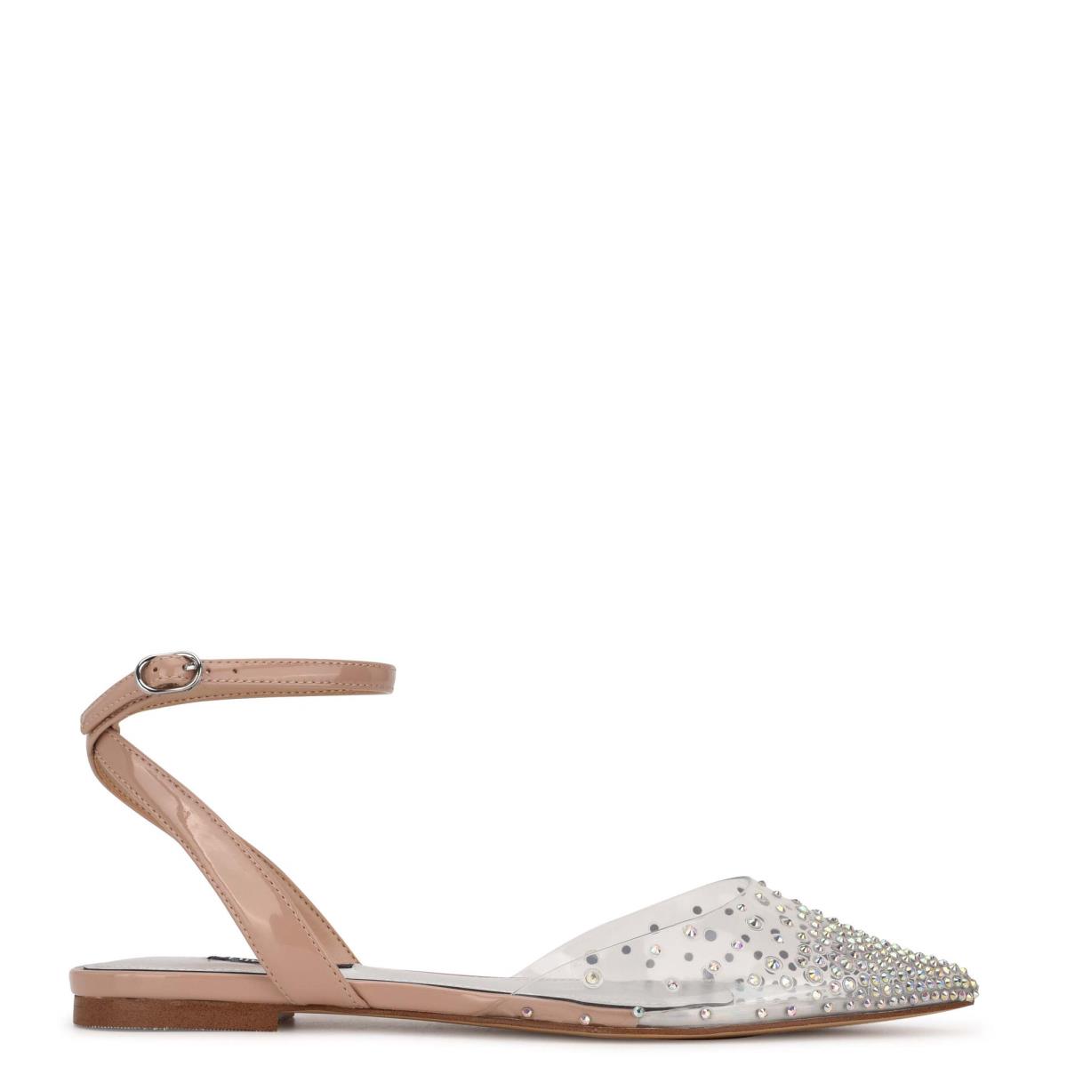 Nine West Briya Pointy Toe Beige | 7951WESUP