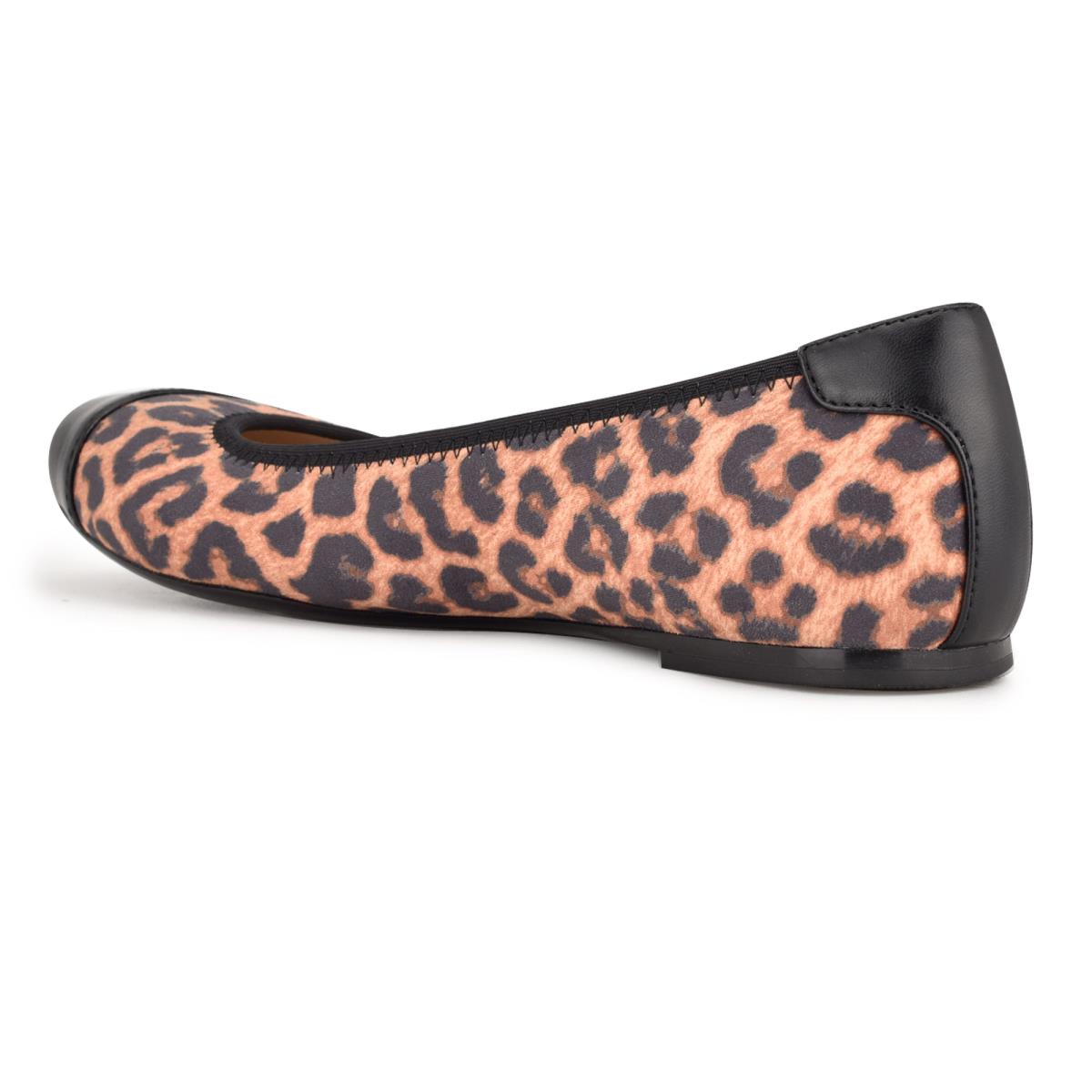 Nine West Capted Ballet Leopardo | 1946BXFGM