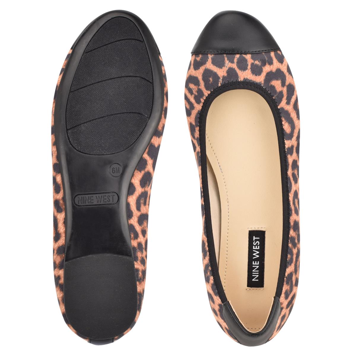 Nine West Capted Ballet Leopardo | 1946BXFGM