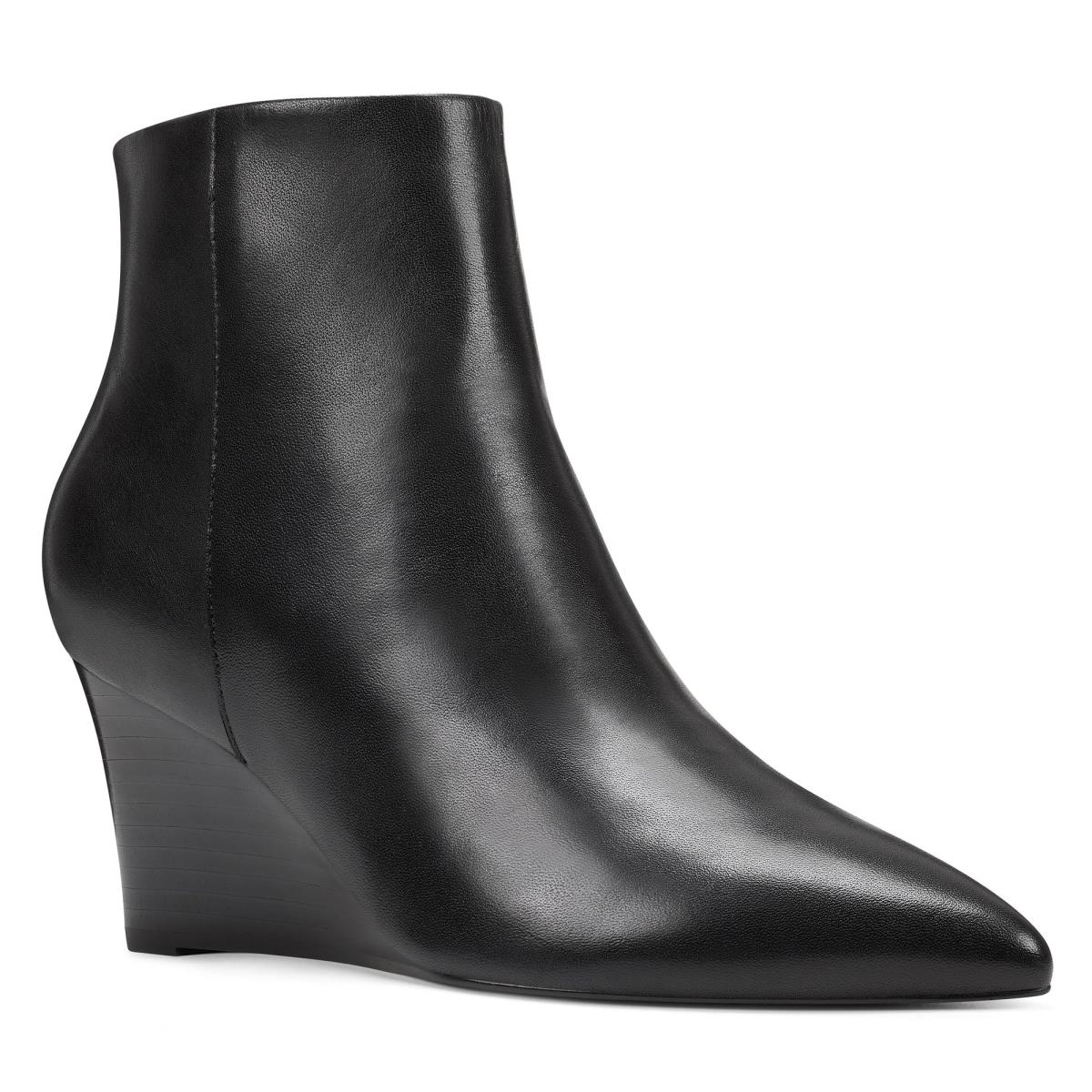 Nine West Carter Wedge Negras | 4389YGSWD