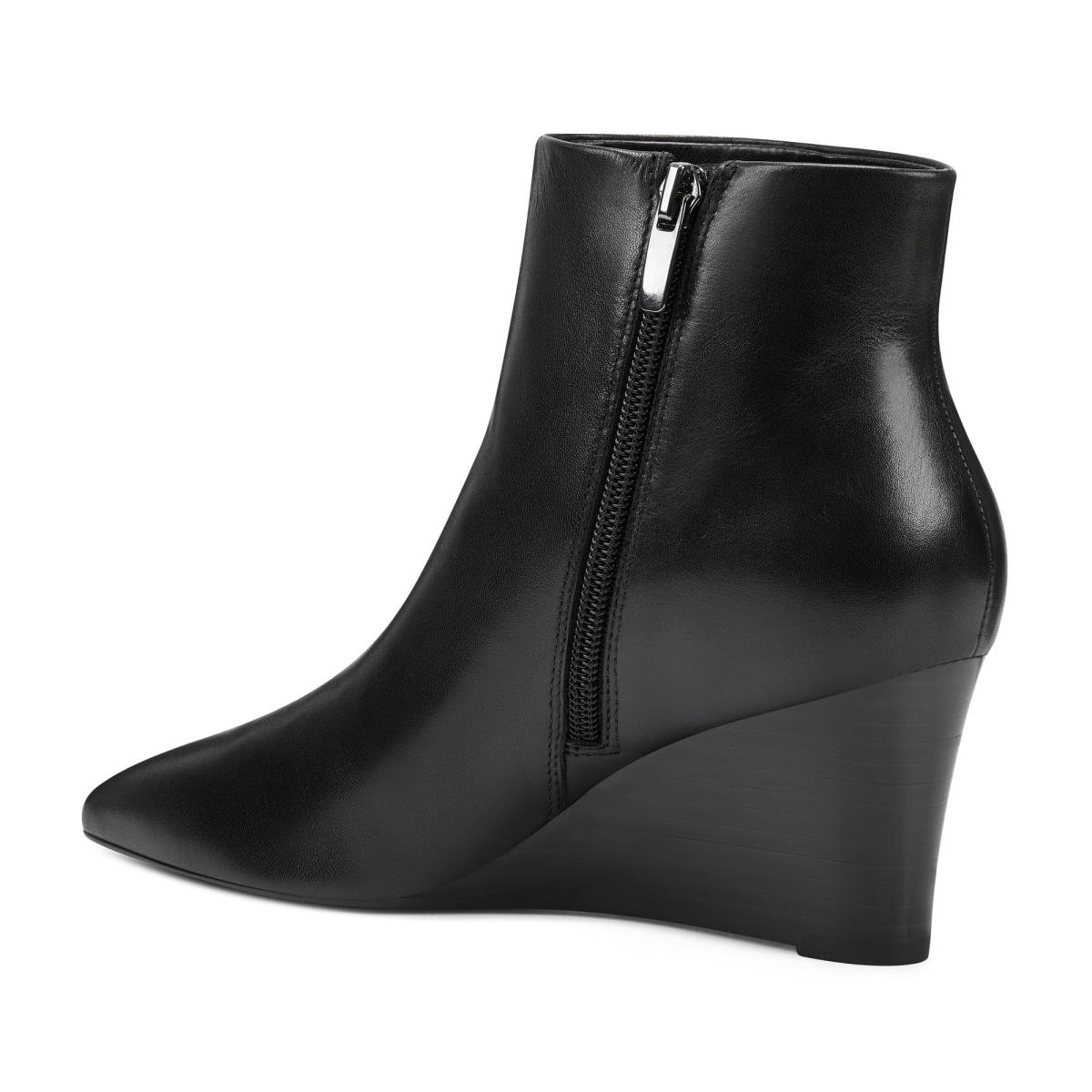 Nine West Carter Wedge Negras | 4389YGSWD