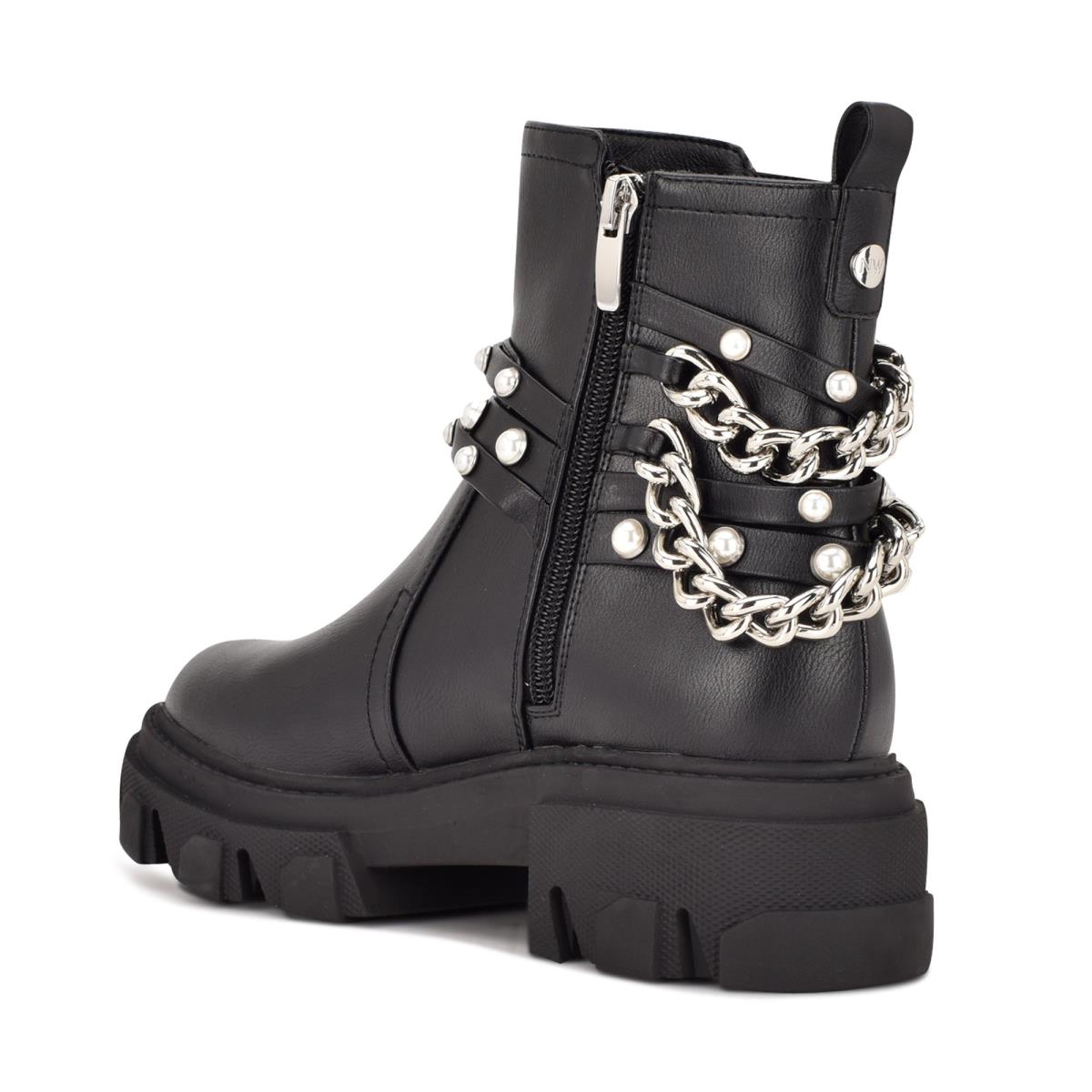 Nine West Cearlz Lug Sole Negras | 6317KUNAW