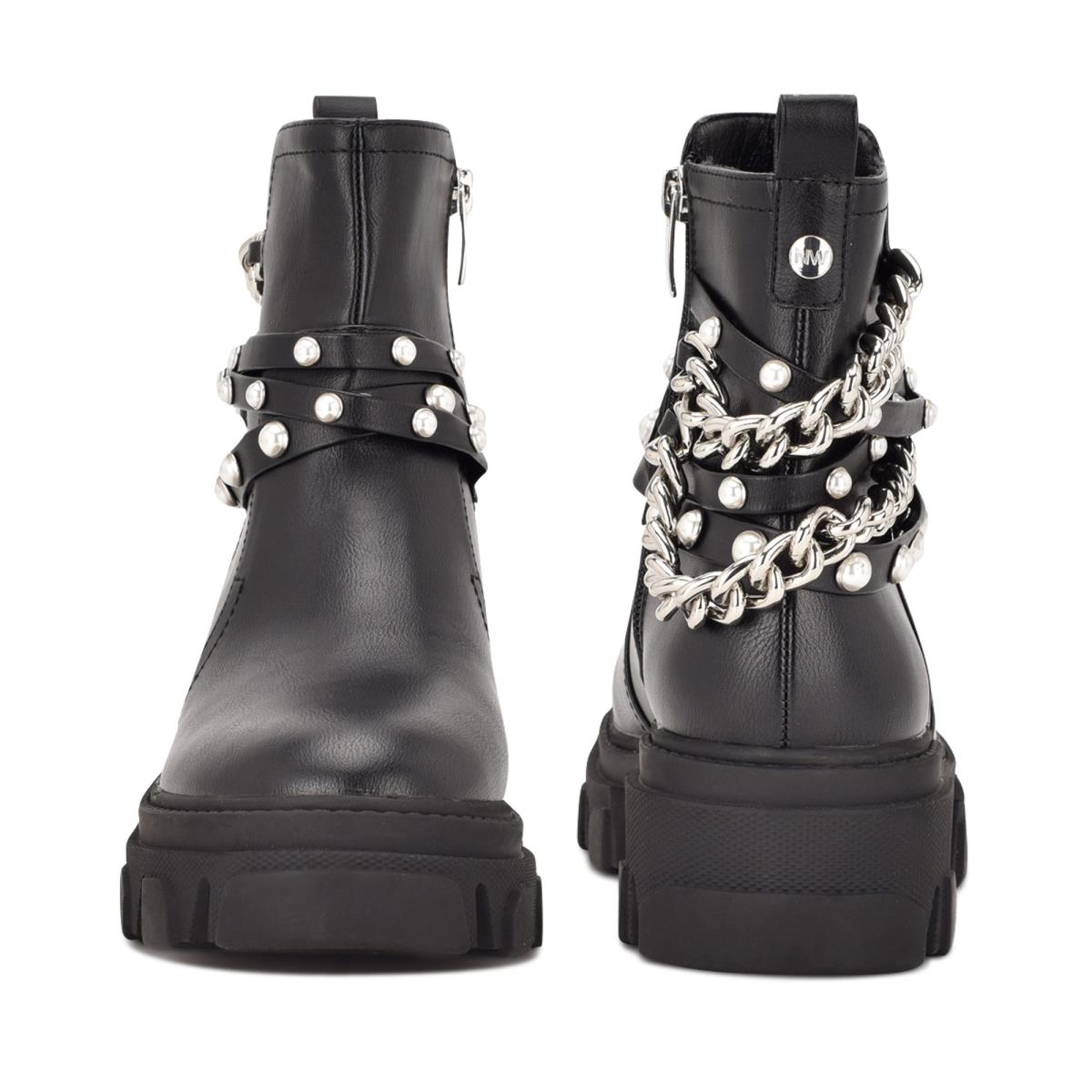 Nine West Cearlz Lug Sole Negras | 6317KUNAW