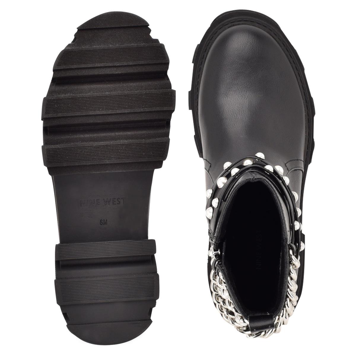 Nine West Cearlz Lug Sole Negras | 6317KUNAW