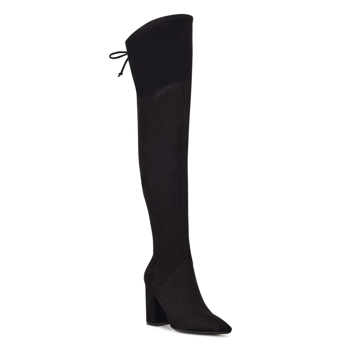 Nine West Ceeya 9x9 Over The Knee Negras | 2587HBMZQ