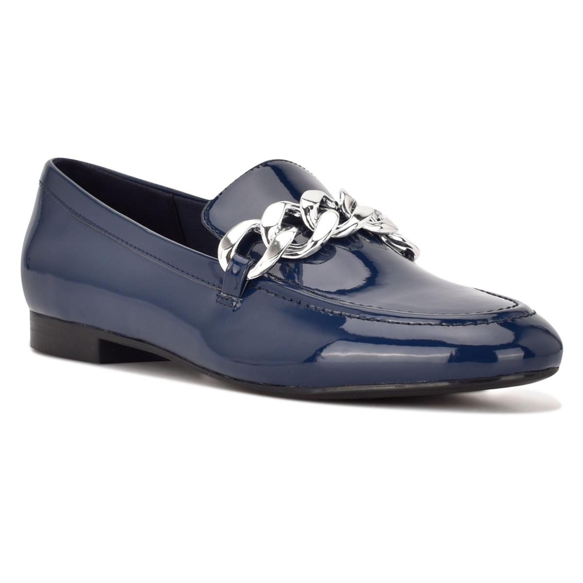 Nine West Chain Slip-On Azules | 7160BILMO