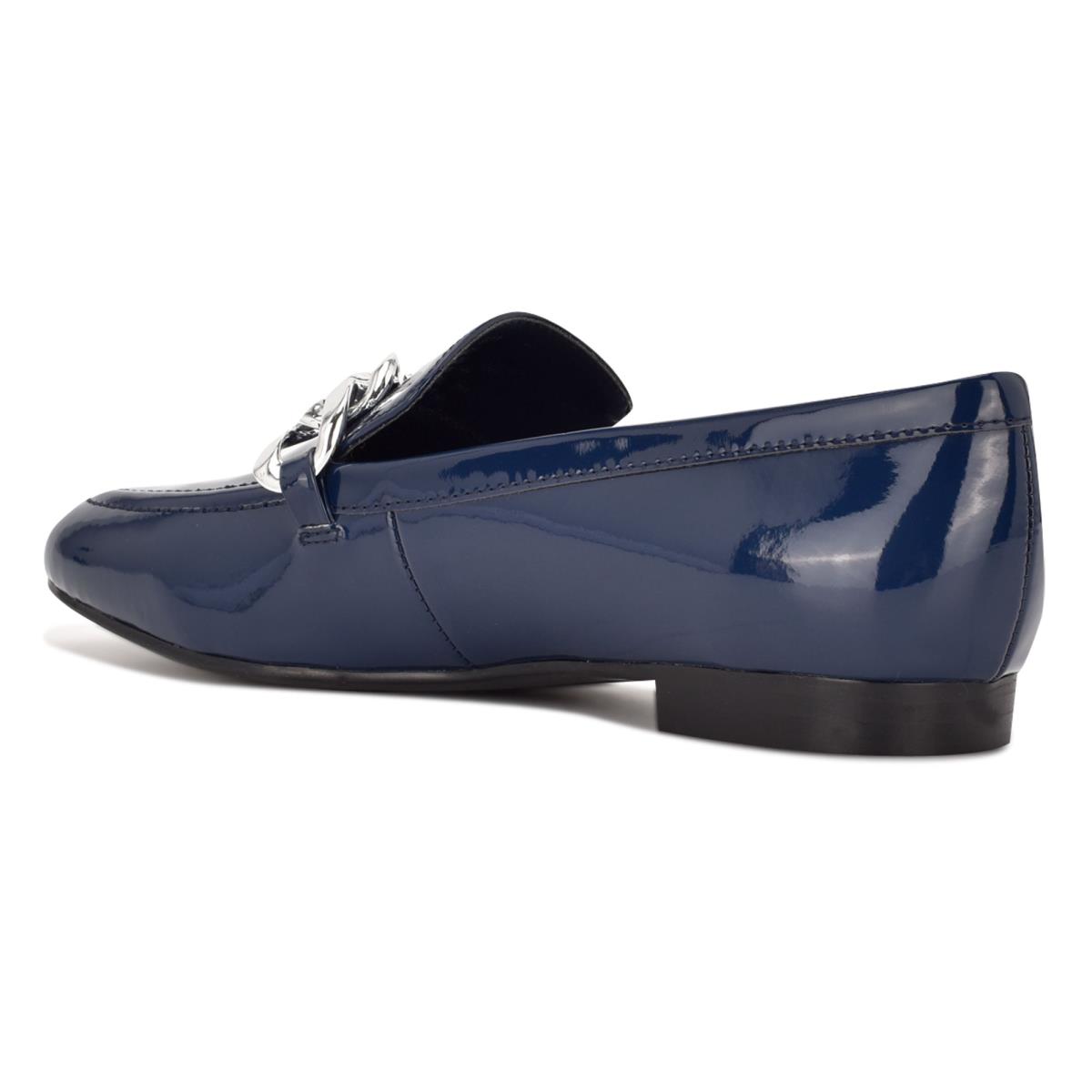 Nine West Chain Slip-On Azules | 7160BILMO