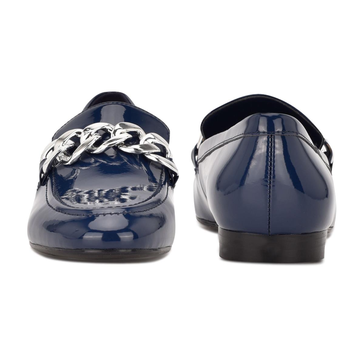 Nine West Chain Slip-On Azules | 7160BILMO