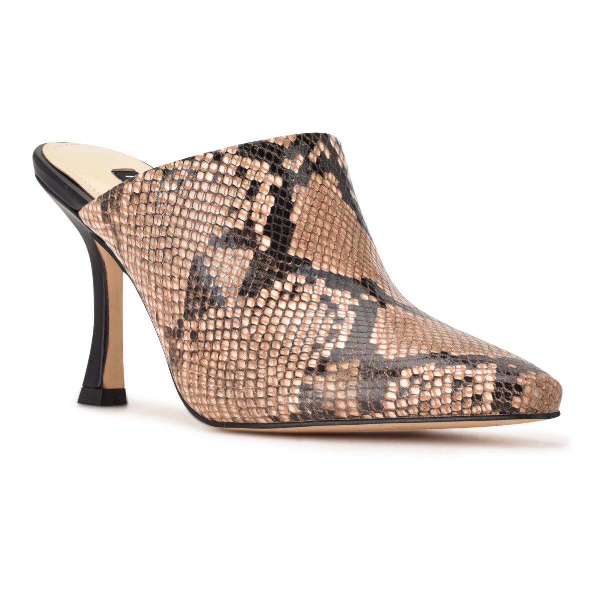 Nine West Ciao Heel Beige Serpent | 5413XJSHI