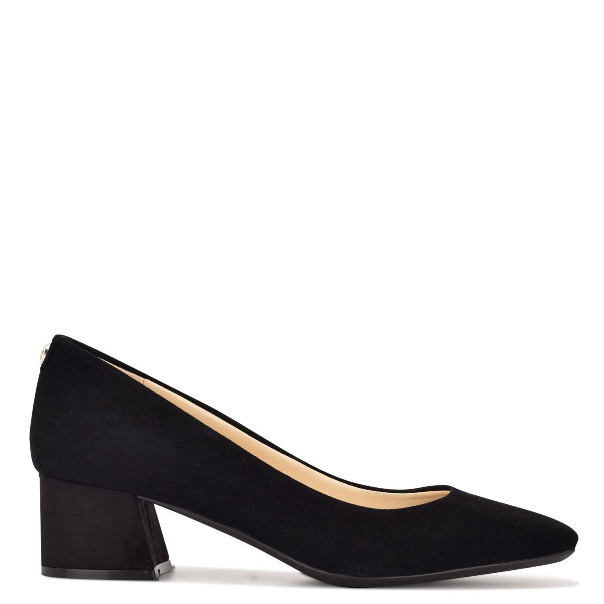 Nine West Cloe 9x9 Block Heel Negras | 9371KLNMP