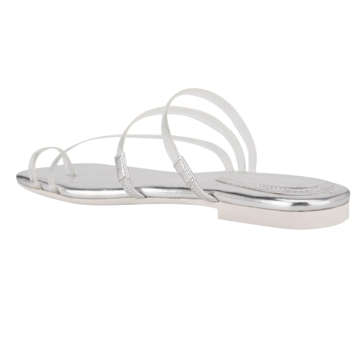 Nine West Darbie Flat Toe Ring Plateadas | 0349YGTHV