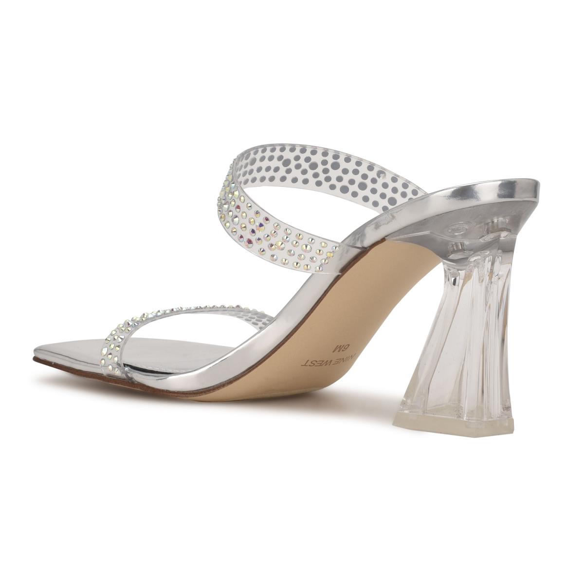 Nine West Darla Heeled Plateadas | 9456TJHWA