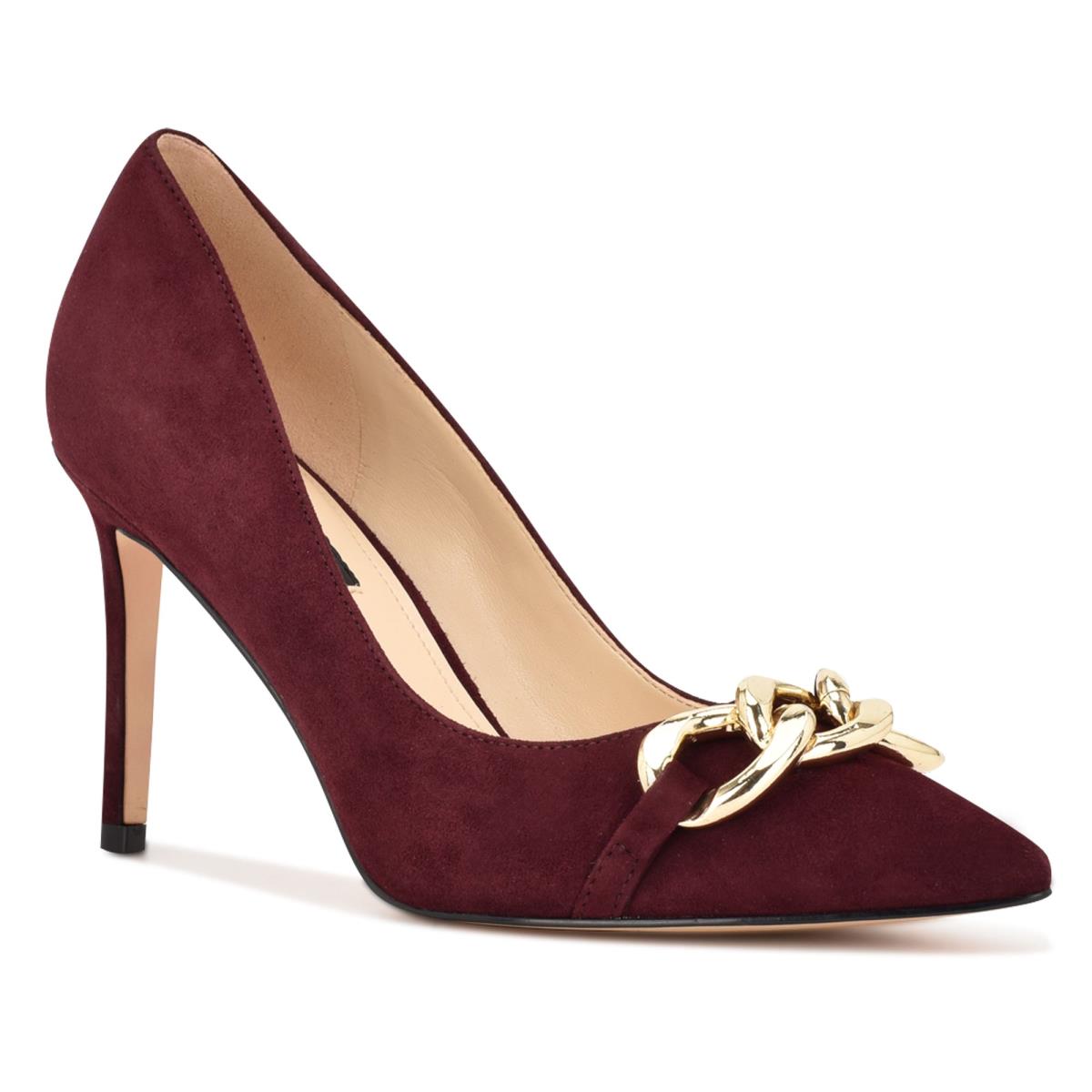 Nine West Ezzie Pointy Toe Burdeos | 3681THJKD