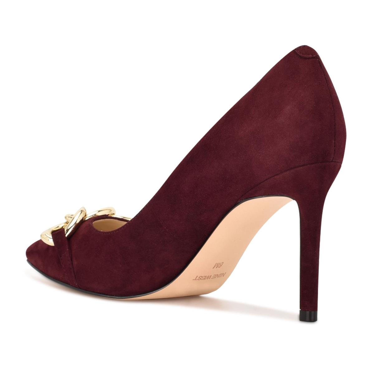 Nine West Ezzie Pointy Toe Burdeos | 3681THJKD