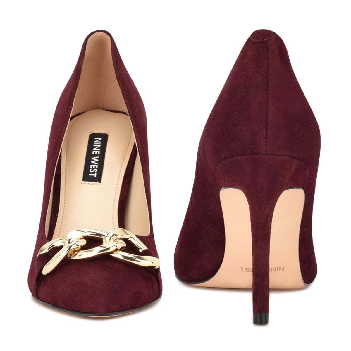 Nine West Ezzie Pointy Toe Burdeos | 3681THJKD