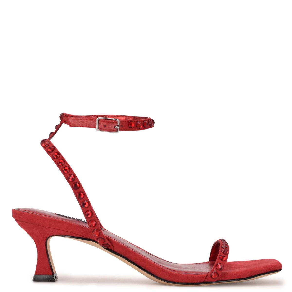 Nine West Giena Ankle Strap Rojas | 9026BSXAE