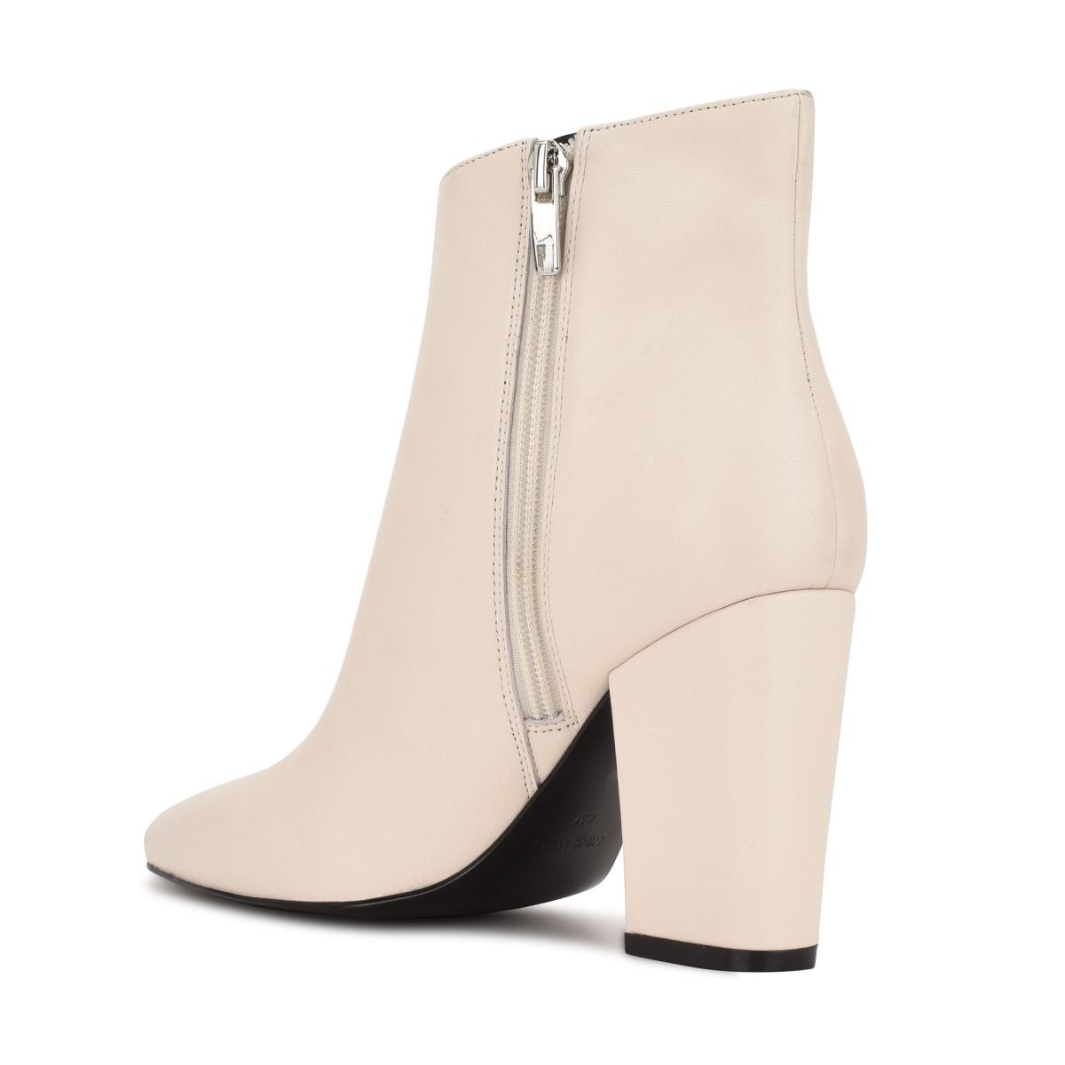 Nine West Glorya Heeled Creme | 7093SKPQO