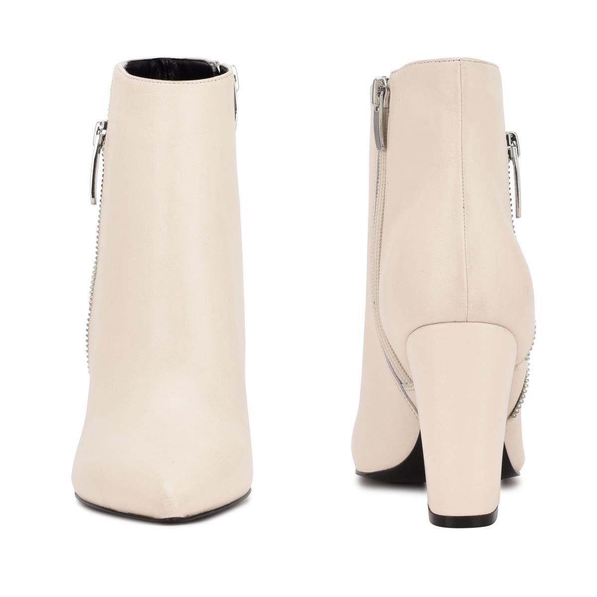 Nine West Glorya Heeled Creme | 7093SKPQO