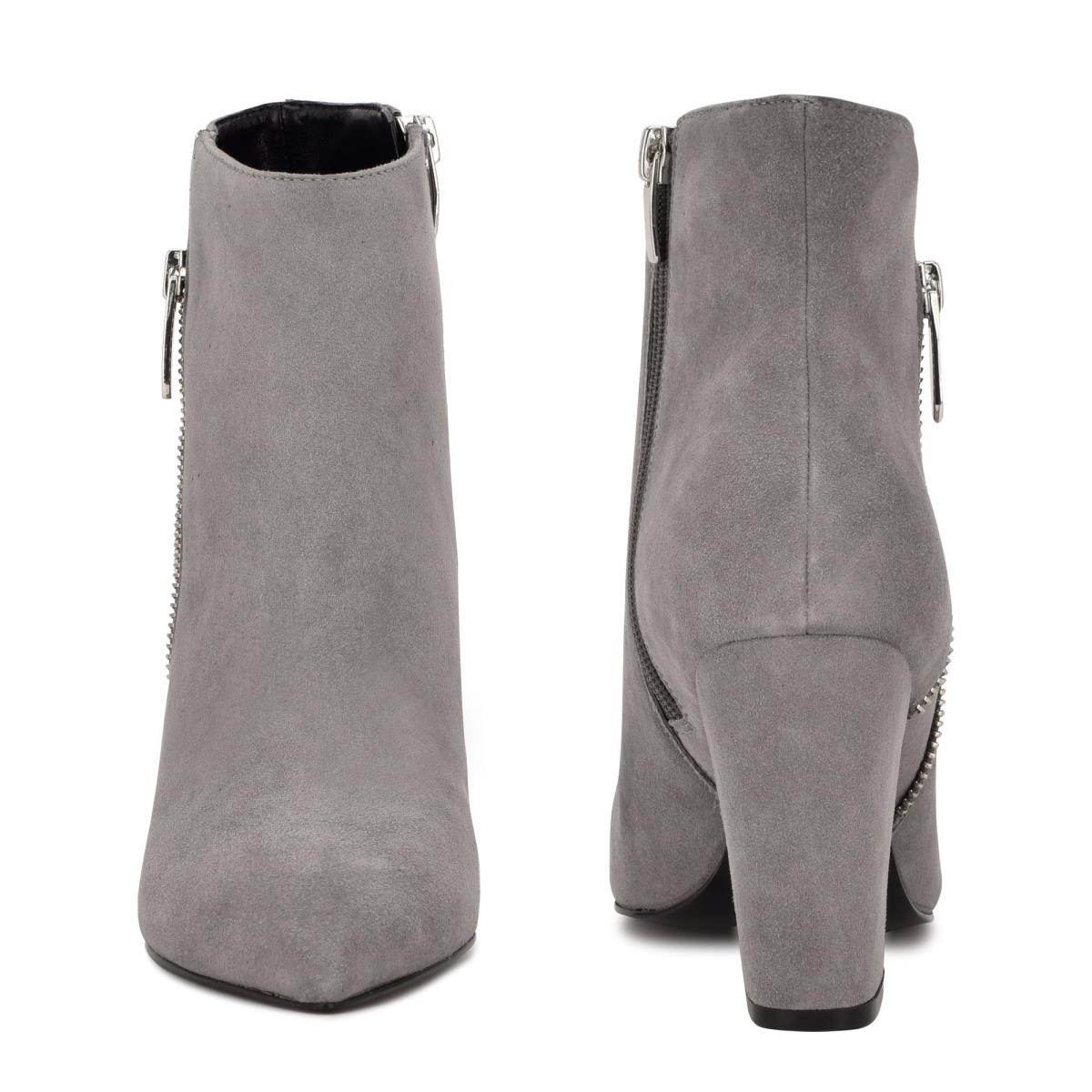 Nine West Glorya Heeled Gris | 7864RYPMD