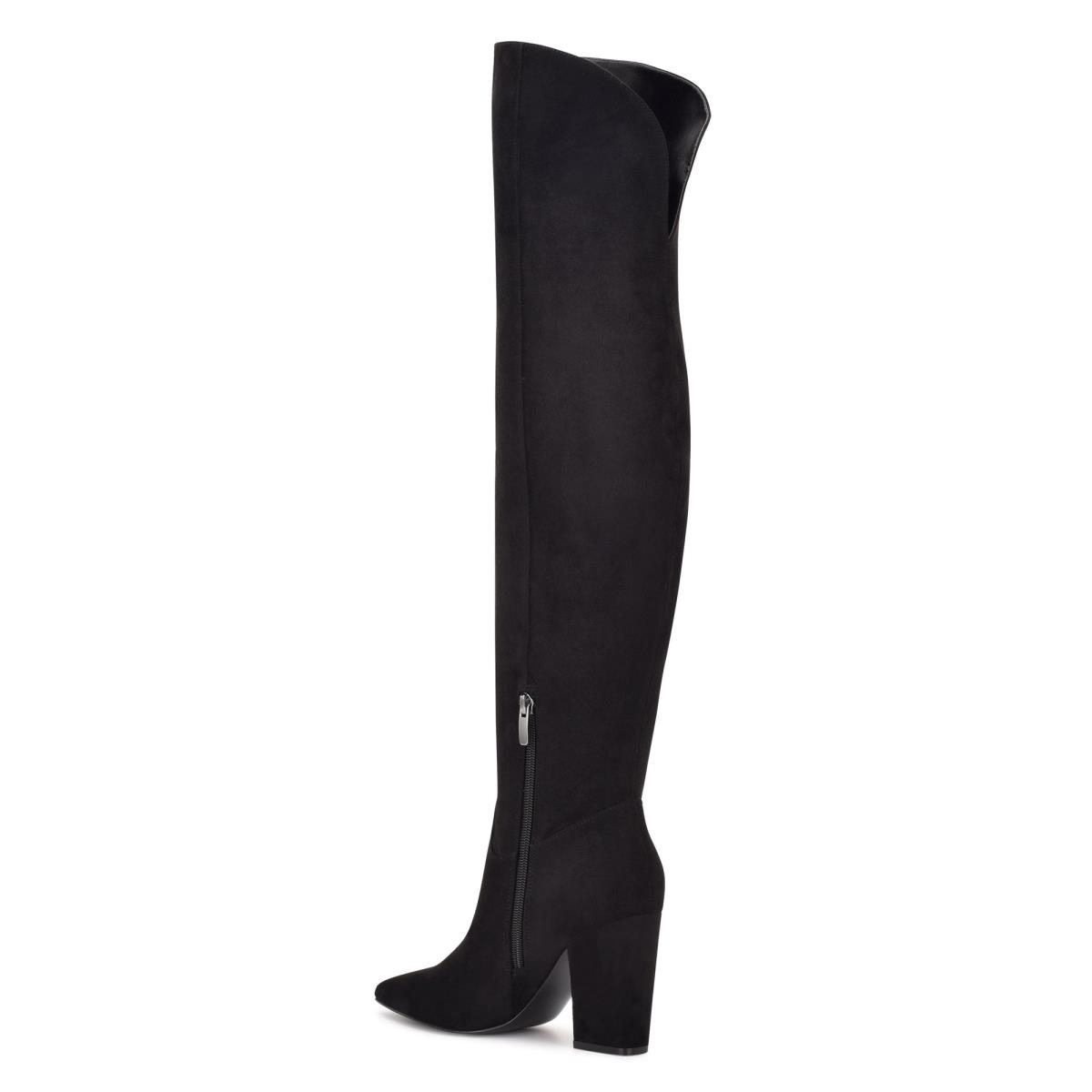 Nine West Goforit Over The Knee Negras | 3482NSJFD