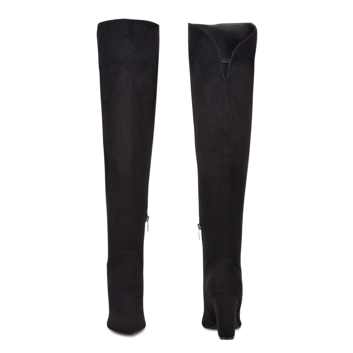 Nine West Goforit Over The Knee Negras | 3482NSJFD