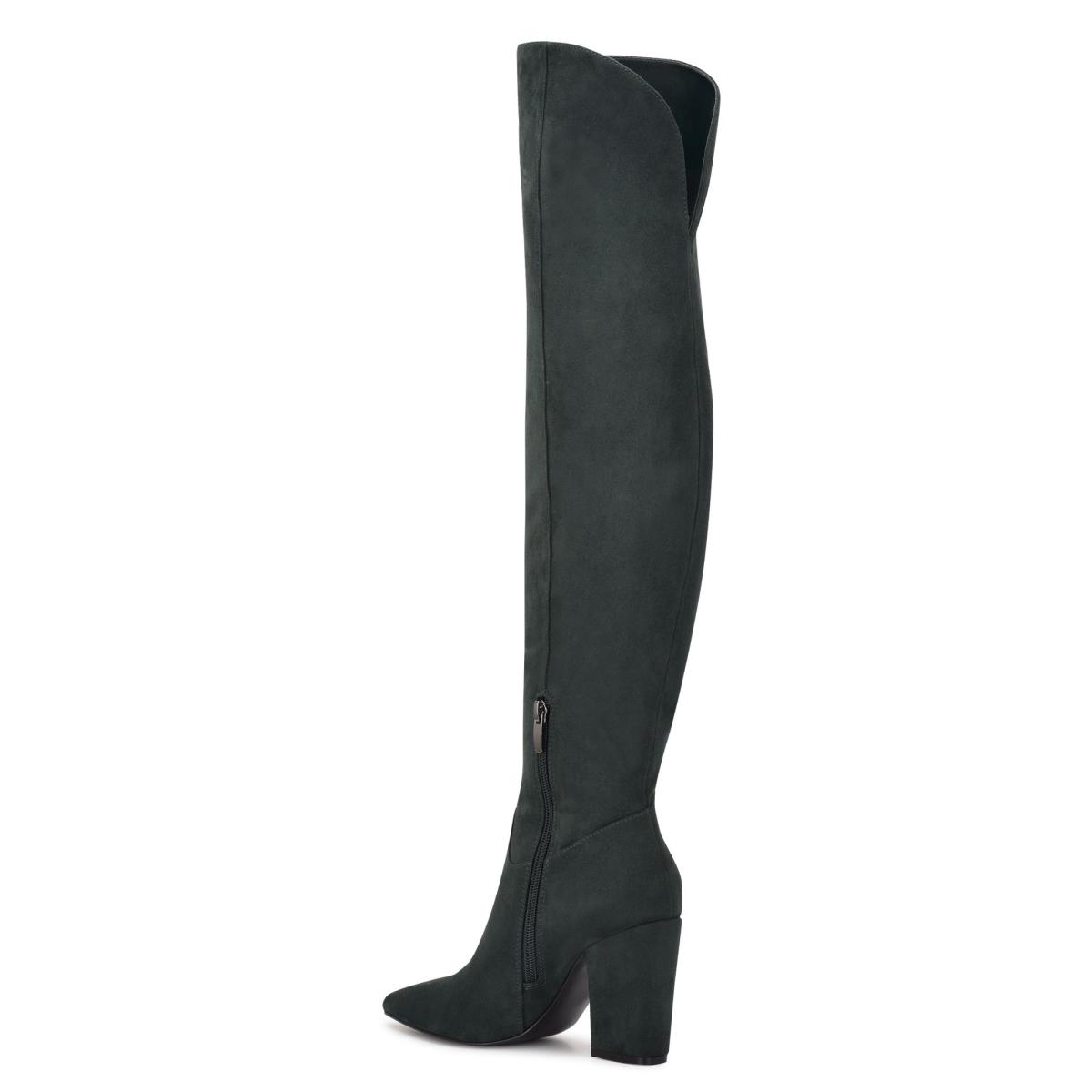 Nine West Goforit Over The Knee Negras | 9378UHNPM