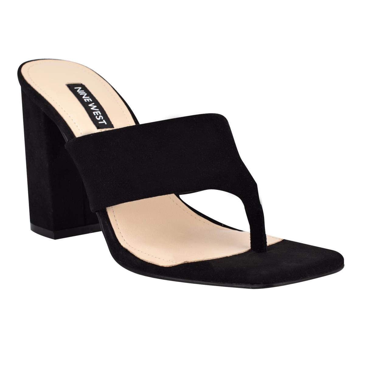 Nine West Gogo Block Heel Negras | 0825BKLPA