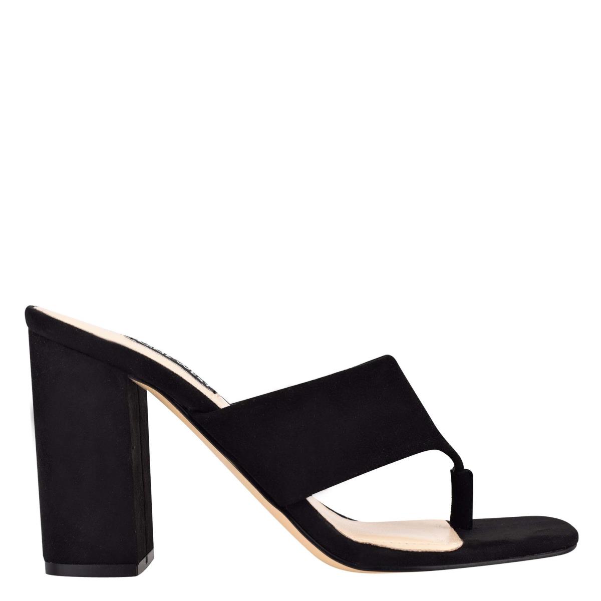 Nine West Gogo Block Heel Negras | 0825BKLPA