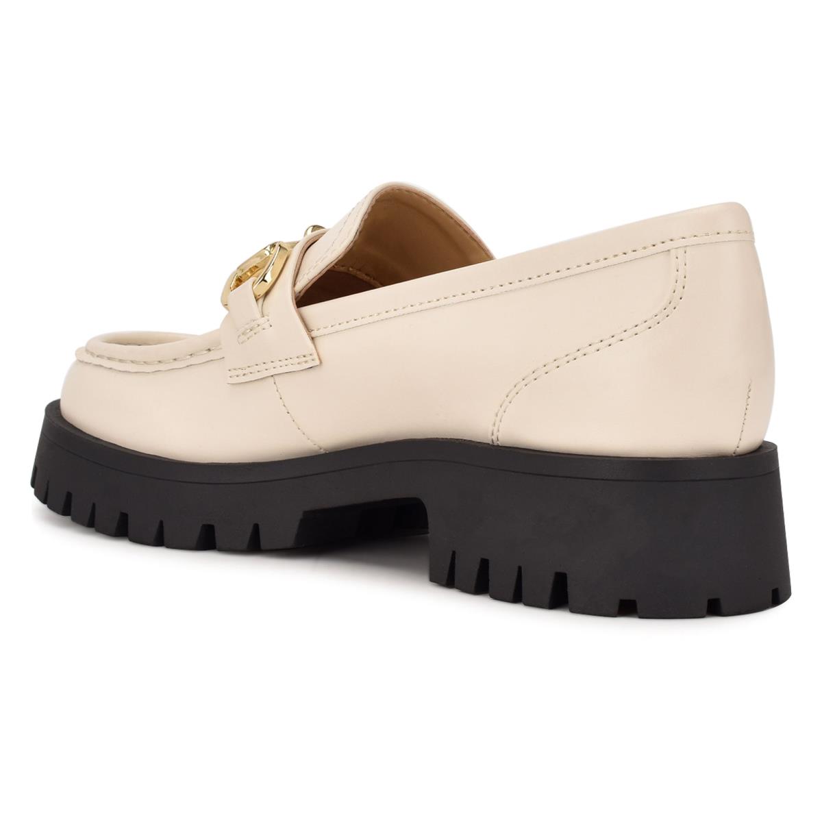 Nine West Gonehme Lug Sole Creme | 2573CMXNO